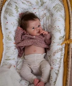 Anano Reborn Real Baby Dolls 18 Inch Realistic Silicone Baby Dolls That Look Real Life Size Newborn Baby Doll Soft Full Vinyl Body Like Real Girl Washable Doll 2