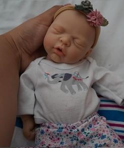 12″ Reborn Baby Dolls Girl, Full Silicone Baby Dolls, Realistic Soft Silicone Newborn Baby Doll, Real Full Body Silicone Reborn Baby Dolls with Feeding Accessories 2