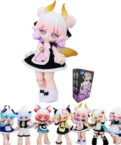 BJD Dolls Blind Box,Kawaii BJD Dolls Insect Cafe Series 1/12 Ball Jointed Doll Collectable Action Figure Posable Dress Up Doll for Girls Birthday Party Gift