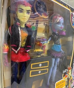 Monster High Classroom Partners Home Ick Abbey Bominable and Heath Burns Doll, 2-Pack 2