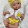 The Queen’s Treasures 15 Inch Baby Doll Clothes, Set of Two Complete Overall Outfits Pink & Green Jackets, Overalls, Shirt, Bootie Shoes, Compatible with American Girls’ Bitty Baby Twins 4
