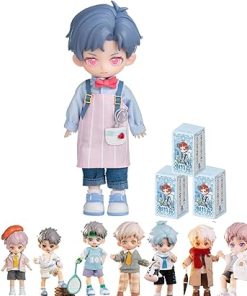 BJD Dolls Blind Box,Kawaii BJD Dolls SIMONTOYS Series-PEETSOON Male Classmate 1/12 Ball Jointed Doll Collectable Action Figure for Girls Gift Toys