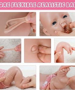 IVITA 20 inch Full Silicone Baby Doll – Girl 2