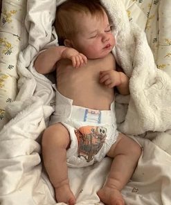 Anano Realistic Baby Dolls Full Body Silicone Waterproof 20 Inch Real Looking Sleeping Reborn Baby Dolls That Look Real Newborn Flexable Soft Whole Body Life Like Babies Girl Doll 2