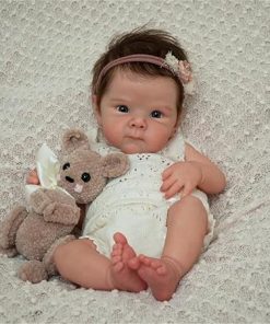 Zero Pam Reborn Baby Dolls Silicone Full Body, Realistic Baby Doll, 18 Inch Silicone Baby Doll, Anatomically Correct Baby Girl Real Life Baby Dolls with Accessories