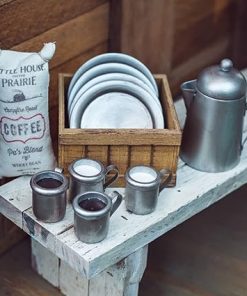 The Queen’s Treasures 18 Inch Doll Kitchen Accessories, Little House on The Prairie 12 Piece 1880’s Dishware Set Compatible for Use with American Girl Dolls 2