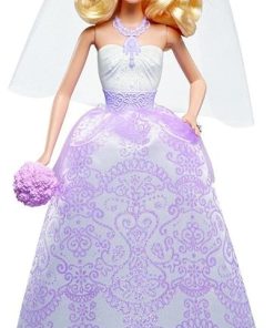 Barbie Wedding Set with Bride and Groom Dolls, Stacie, Chelsea and Accessories (Mattel DRJ88), Assorted Colour/Model 2