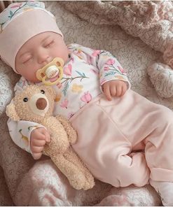 BABESIDE Lifelike Reborn Baby Dolls Connie – 20-Inch Poseable Sleeping Realistic-Newborn Baby Dolls Girl, Adorable Real Life Baby Dolls with Toy Accessories Gift Set for Kids Ages 3 and Up