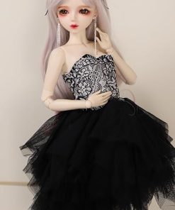 Hand-Painted BJD Doll 1/3, White Fox Girl Style, Girls’ Decor, 22.8 Inches, Exquisite Makeup. 2
