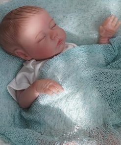 Reborn Baby Dolls Delilah with Realistic Veins, 18 inch Sleeping Newborn Baby Girl Doll, Lifelike Vinyl Silicone Reborn Doll with Weighted Cloth Body, Advanced Painted Gift Set for Kids Age 3+ 2