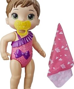 Baby Alive Splash’n Snuggle Baby Brown Hair Doll for Water Play, with Accessories… 2
