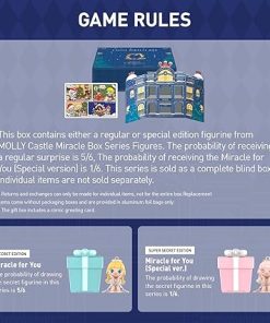 POP MART Molly Castle Miracle Box Series Figures, Toys for Modern Home Decor, Collectible Toy Set for Desk Accessories 2