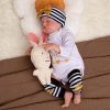 12″ Reborn Baby Dolls Girl, Full Silicone Baby Dolls, Realistic Soft Silicone Newborn Baby Doll, Real Full Body Silicone Reborn Baby Dolls with Feeding Accessories 3