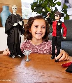 Harry Potter Collectible Doll 2-Pack, Gift Set with 12 Inch Voldemort Doll and 10.5 Inch Doll, with Film Inchspired Fashions and Wands 2
