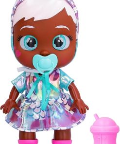 Cry Babies Stars Ayla -12″ Baby Doll | Dino Themed Shiny Iridescent Dress, for Girls and Kids 18M and Up