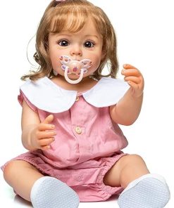 Angelbaby Cute Toddler Dolls Reborn Baby Full Body Silicone 55cm Handmade Life Like Washable New Born Baby Girl Size Sweet Child Doll & Accessories
