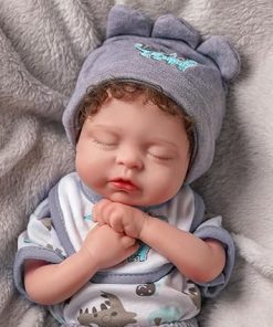 BABESIDE Silicone Reborn Baby Dolls Boys -12-Inch (Weight 3.3 lb) Anatomically Correct Full Platinum Silicone Baby Dolls Cute Realistic-Newborn Baby Doll with Gift Box for 3+ Year Old