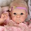 Zero Pam Reborn Baby Doll Girl 18inch Anatomically Correct Baby Doll Realistic Newborn Girl Real Life Baby Dolls Soft Vinyl Full Body Lifelike Baby Dolls That Look Real for Kids Age 3+, Pink