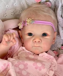 Zero Pam Reborn Baby Doll Girl 18inch Anatomically Correct Baby Doll Realistic Newborn Girl Real Life Baby Dolls Soft Vinyl Full Body Lifelike Baby Dolls That Look Real for Kids Age 3+, Pink