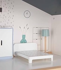 TOOKYLAND Wooden Dollhouse for Kids Doll House with Simulated Luxury Furniture Set Preschool Dollhouse Playset for Girls Toddlers Gifts 2
