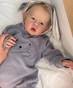 Pinky Reborn Baby Doll 20 Inch Boys Lifelike Newborn Soft Baby Dolls, Weighted Cloth Body Dolls Toy Birthday for Age 3+ 2