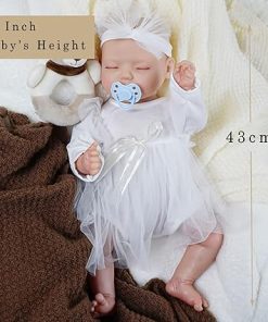 Realistic Sleeping Baby Dolls: Intelligent Expression Interaction Laughs Cries Snores- Deluxe Accessory Set Included with Movable Arms and Legs- Suitable for 3 Years and Up 2