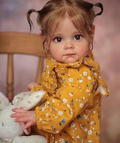 Lifelike Baby Dolls Girl – 24 Inch Newborn Toddler Silicone Reborn Doll Real Life Baby Dolls Bebe Reborn Girl Xmas Gift