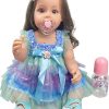 ADFO Lifelike Reborn Baby Dolls, 18 inch Realistic Black Girl Newborn Real Life Baby Girl Dolls Soft Vinyl Baby Dolls with Clothes and Toy Gift for Kids Age 3+ 3