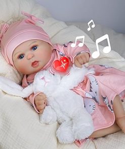BABESIDE Reborn Baby Dolls with Heartbeat Coos and Breathing – Bailyn, 20 inches Realistic Newborn Soft Baby Dolls with Toy Accessories Gift Set for Kids Age 3+