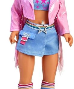16″ Roller Skating Fashion Doll with Stylish Retro Outfit and Articulated Joints, for Ages 3+