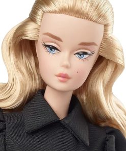 Barbie Fashion Model Collection Best in Black Doll, Approx..12-in Signature Doll with Silkstone Body Wearing Black Dress and Accessories, with Certificate of Authenticity 2