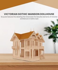 Birds Wood Shack The Victorian Gothic Mansion – Lightweight & Durable Model Kit – Available in 1:24 Scale – Challenging Puzzle Wooden Doll House | Made with Baltic Birch Wood 2