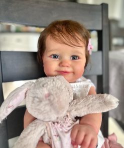 Pinky Reborn Baby Dolls.20 Inch Realistic Doll Weighted Soft Body Newborn Baby Doll with Clothes and Toy Accessories 2