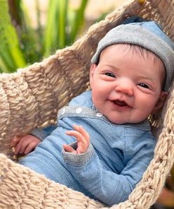 Lifelike Reborn Baby Dolls Boy-20 Inch Soft Real Life Silicone Realistic Newborn Toy for Ages 3+ 2