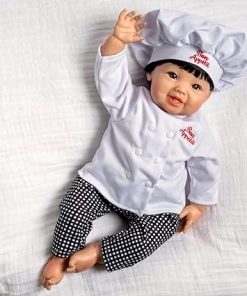 Paradise Galleries Asian Realistic Reborn Toddler Doll, 20-Inch Designer Doll by Ping Lau with Accessories, Birthday Gift for Kids Ages 3 and Up – Bon Appetit 2