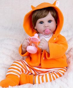 Aori Lifelike Reborn Baby Dolls Real Life Baby Doll 22 inch Realistic Reborn Baby Girl with Soft Body Coming with Doll Accessories for Girls 2
