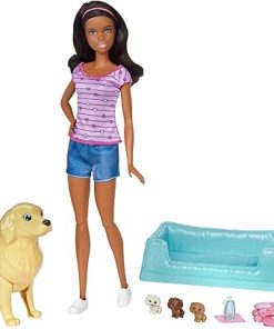 Barbie Newborn Pups Doll & Pets [Amazon Exclusive]