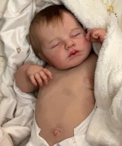Zero Pam 20 Inch Reborn Baby Dolls Silicone Full Body Lifelike Baby Doll Girl Anatomically Correct Newborn Babies Waterproof Silicone Dolls That Look Real Posable Cute Doll for Kids