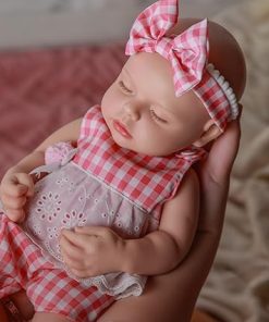 JIZHI Silicone Reborn Baby Dolls Lucy – 16 Inch Silicone Baby Doll Preemie Girl Silcone Full Body Realstic Baby Doll Girl Gift with Accessories Kids 3+ & Collectors 2