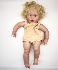 iCradle Reborn Baby Doll Kit DIY 26 Inch 68cm Simulation Silicone Vinyl Dolls Blank Kit DIY Accessories Supplies for Kids Age 3+ (Bland Hair Kit DIY Pippa #3075) 2