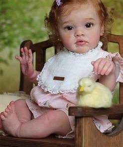Zero Pam Real Life 20 Inch Reborn Baby Dolls Girls Toddler Eyes Open with Hair, Realistic Newborn Silicone Baby Girl Doll in Soft Cloth Body Vinyl Full Limbs Real Babies Reborn Toys for Kids Age 3