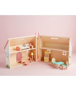 Mud Pie Kids Doll House Set; 11 1/2″ X 12 1/4″ 2