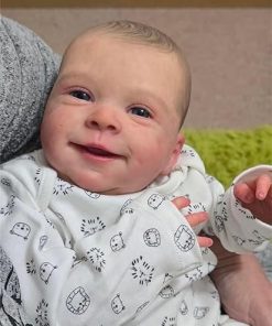 Zero Pam Real Life Reborn Baby Dolls Boy Silicone Full Body Vinyl 18 inch Realistic Newborn Awake Baby Dolls That Look Real,Anatomically Correct Sweet Smiling Baby Boy Doll for Kids 3+