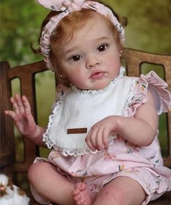 Zero Pam Real Life 20 Inch Reborn Baby Dolls Girls Toddler Eyes Open with Hair, Realistic Newborn Silicone Baby Girl Doll in Soft Cloth Body Vinyl Full Limbs Real Babies Reborn Toys for Kids Age 3 2