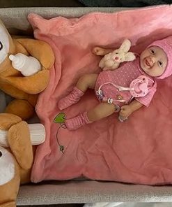 Reborn Baby Doll ，7 Inch Mini Twin Silicone Baby Dolls,Mini Realistic Newborn Baby Dolls Silicone Full Body with Feeding Accessories&Gift Box 2