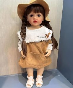 TERABITHIA 22 Inches Long Wig Hair So Truly Reborn Baby Doll Crafted in Silicone Vinyl Full Body Anatomically Correct, Newborn Realistic Princess Toddler Girl Dolls Look Real, Forever Yours Sweetheart 2