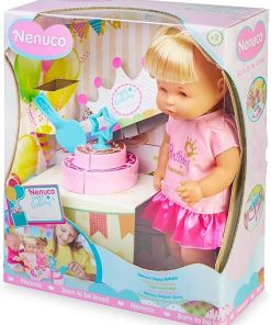Happy Birthday Baby Doll with Birthday Cake, Cute Dress, Birthday Crown, 14″ Doll 2