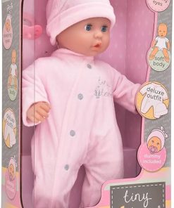 | Tiny Tears – Baby Soft – 38cm Soft Bodied Doll in Pink Outfit: One of The UK’s Best Loved Doll Brands! | Nurturing Dolls| Ages 10m+