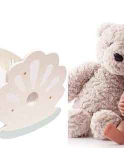 ROBOTIME Baby Doll Crib with 15“Baby Reborn Doll, Baby Doll Bed, Doll Rocking Cradle Baby Doll Accessories Furniture with Bedding for 18 inch Dolls (Seashell)