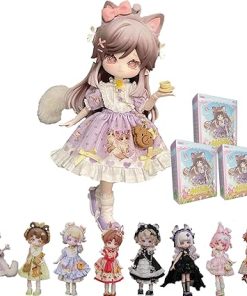 1/12 BJD Dolls Blind Box,Kawaii BJD Dolls MITIAN Series-Magical Forest 1/12 Ball Jointed Doll Collectable Action Figure Posable Dress Up Doll for Girls Birthday Party Gift Toys